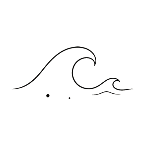 Minimal Wave Tattoo